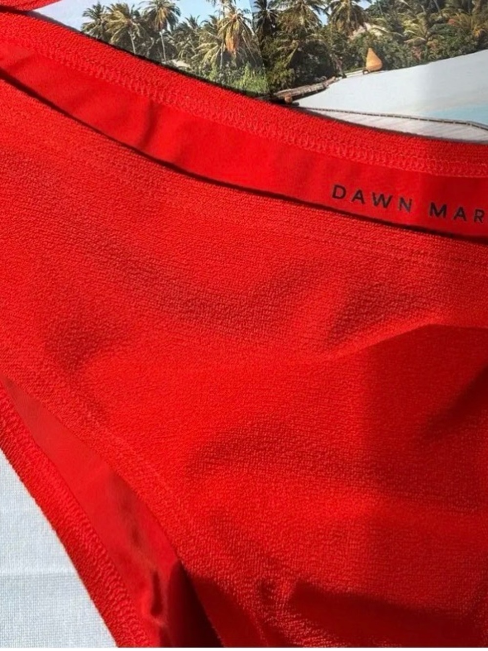 Dawn Marie red bermuda bikini bottom - Picture 4 of 4